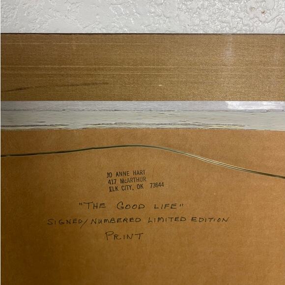 Autumn Landscape Lithograph Framed Artwork - Picture 8 of 9